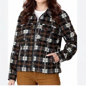 Avec Les Filles Women's Plaid Jacket M